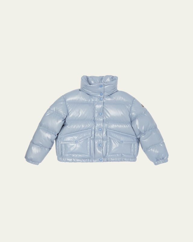 Girl's Puivert Hooded Down Jacket, Size 12-14